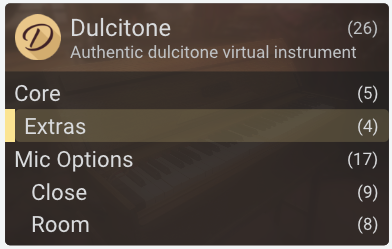 Filter card single item selected