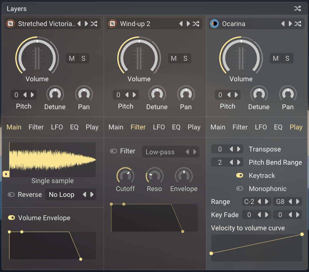 Layers GUI