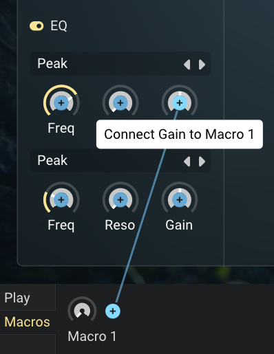 Macro connect GUI