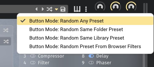 Random preset