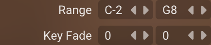 Key range controls