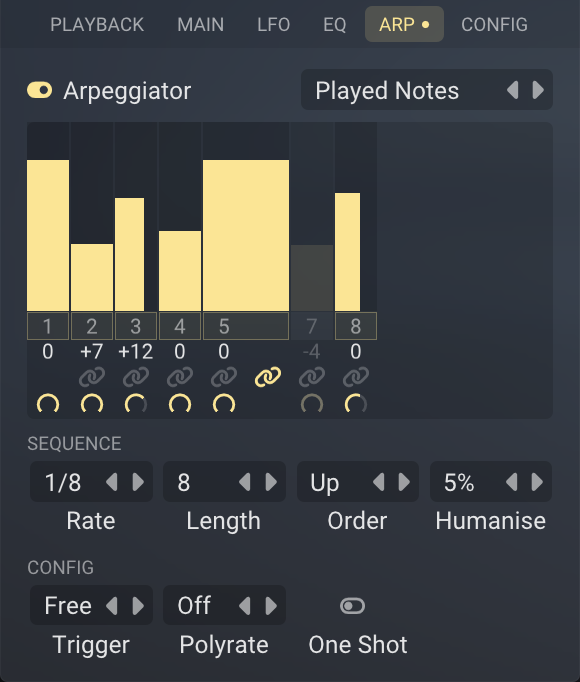 Layer Arp Tab
