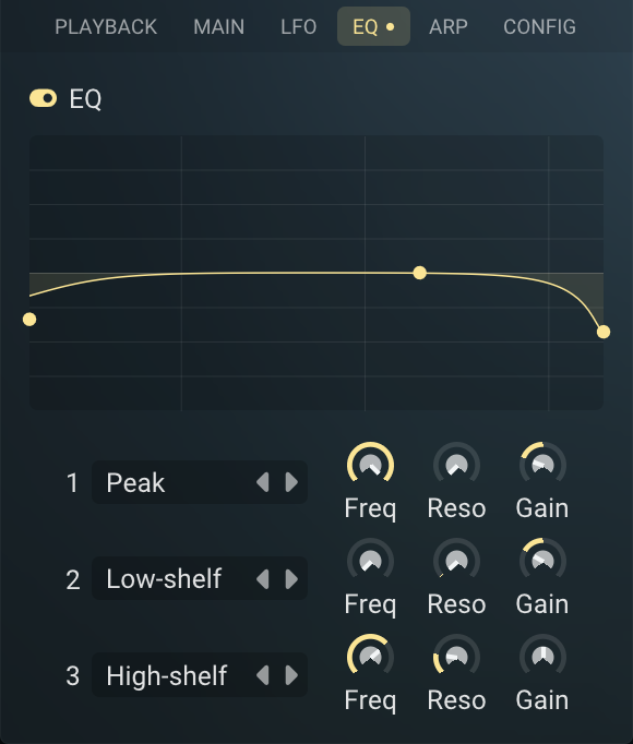 Layer EQ Tab